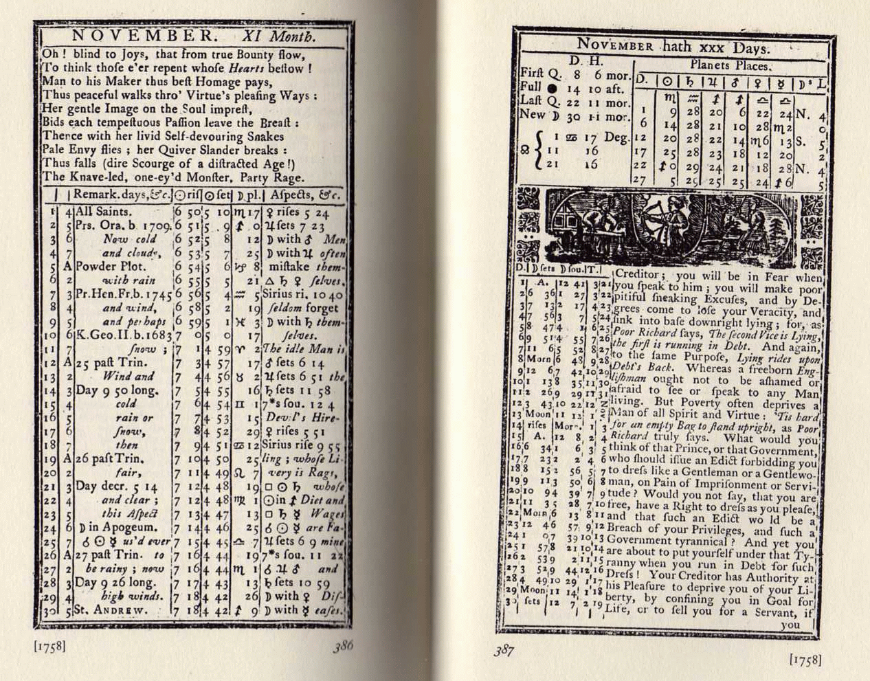 Poor Richard's Almanack 1758